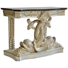 Louis XIV Style Dolphin Console