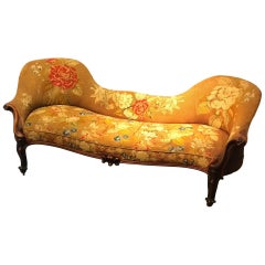 Antique Victorian Needlepoint Sofa