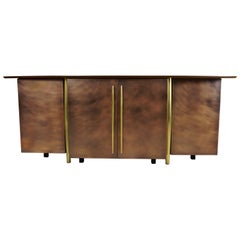 Copper and Brass Dutch Design Belgo Chrome Sideboard