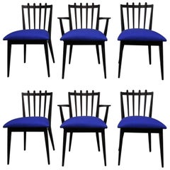 Midcentury Swedish Dining Chairs by Edmond Spence, Set of Six