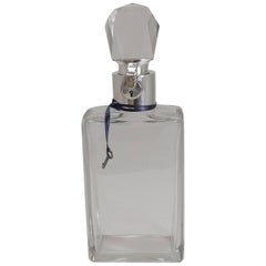 Large Art Deco Sterling Silver Lockable Decanter by Asprey, 1918