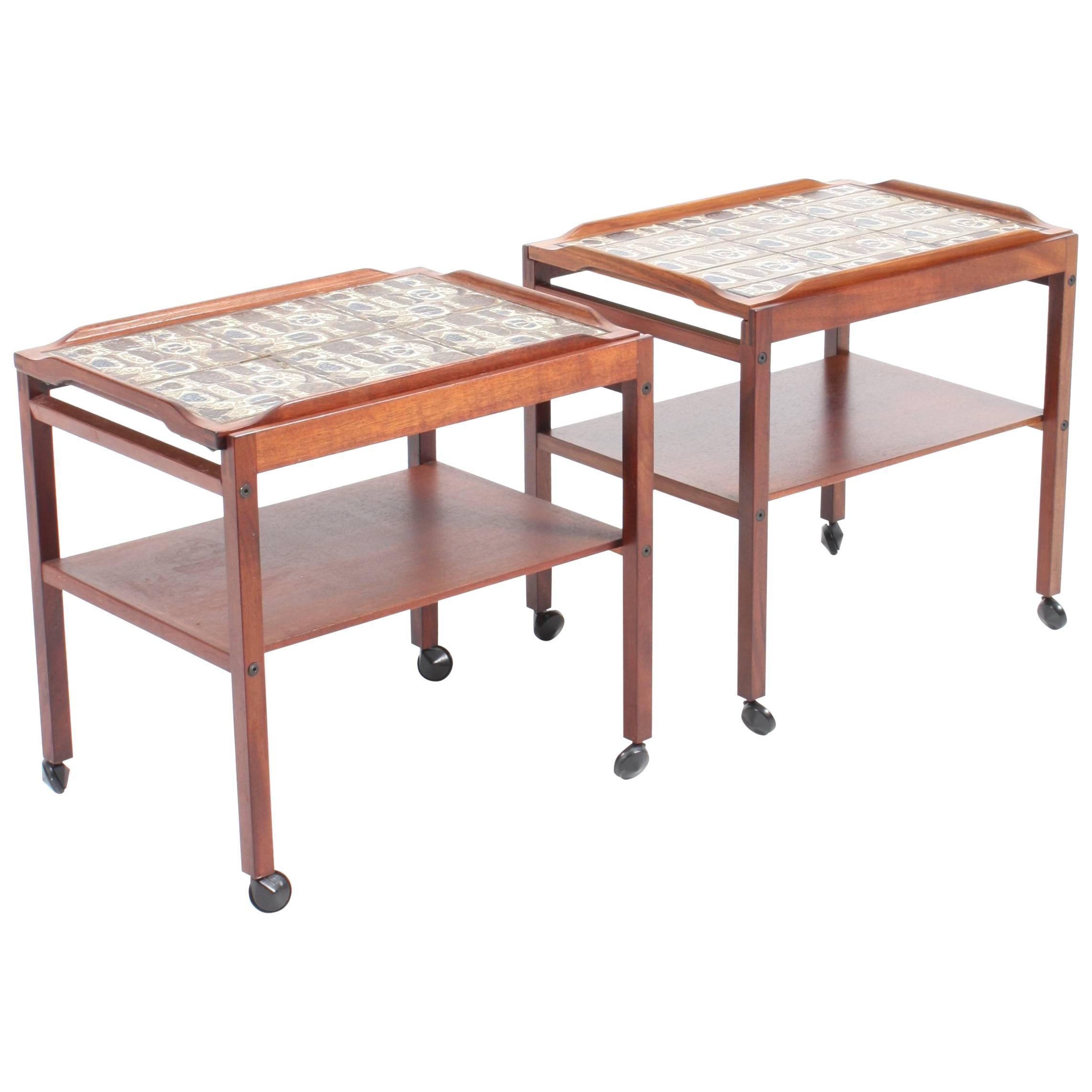 Pair of Trolleys by Royal Copenhagen