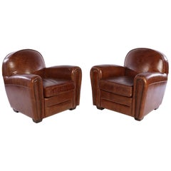 Pair of Art Deco Style Club Chairs