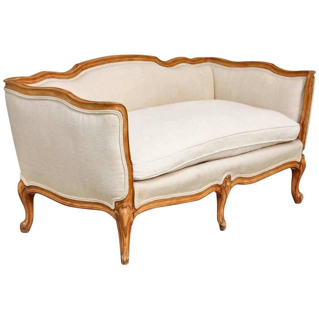 French Louis XV Style Canape Settee