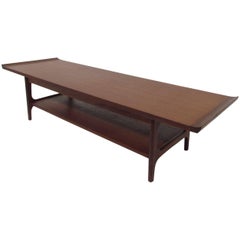 Japanese Teak Coffee Table in the Danish Modern Style, circa 1960s