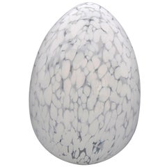 Large Hand Blown Murano Art Glass Egg Sculpture
