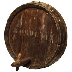 Antique French Wine Barrel Frontage, Bordeaux