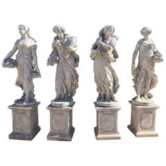 Cast Stone Garden Statues, the Four Seasons