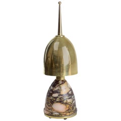 French 20th Century Vintage Marble Lamp, 1980s