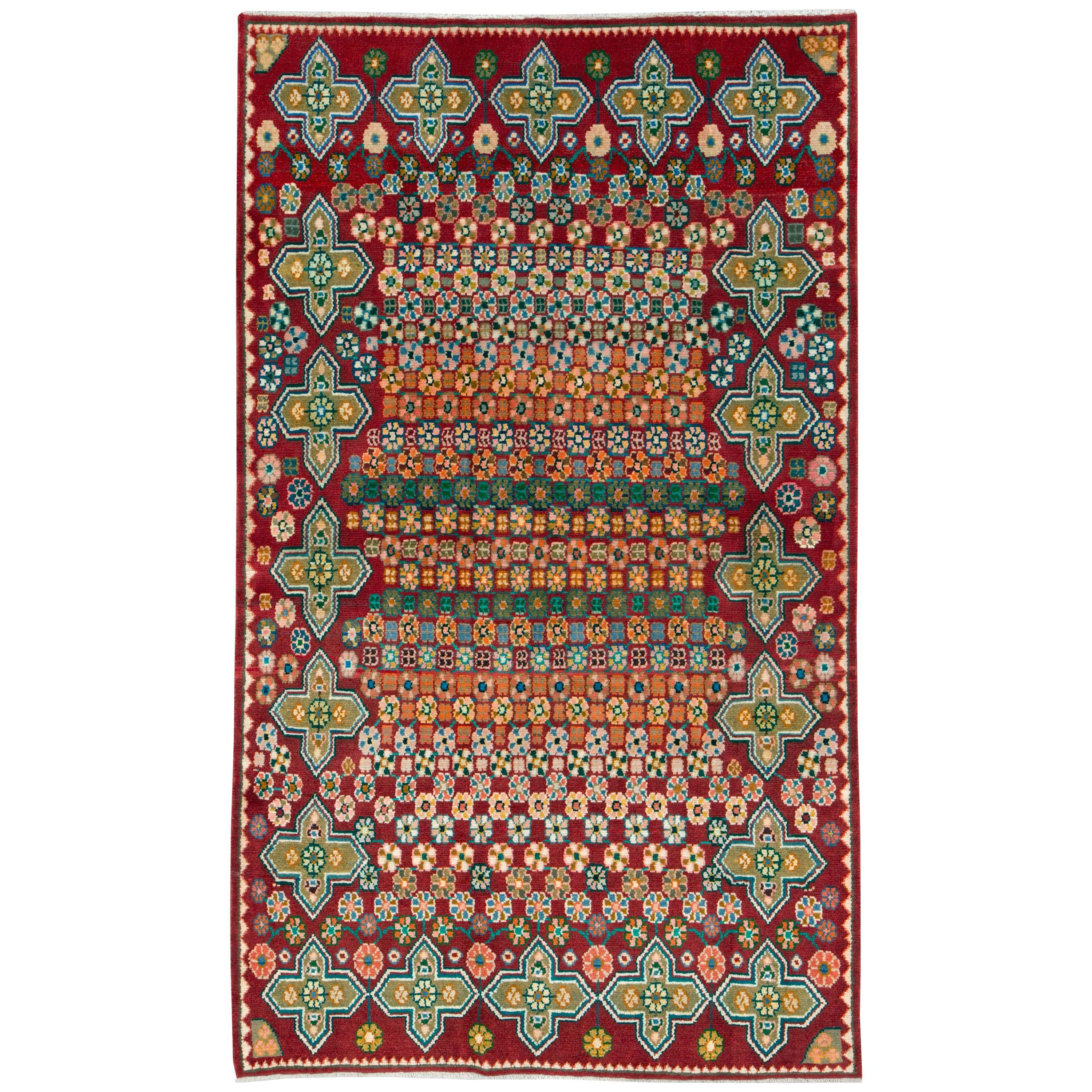 Vintage Persian Kashan Rug For Sale