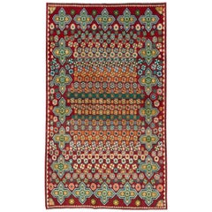 Retro Persian Kashan Rug