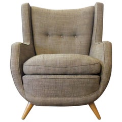 Paolo Buffa, Italian Mid-Century Wingback Armchair from the 1950s