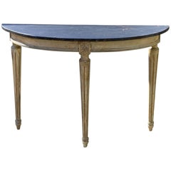 Louis XVI Console in French Gray Paint