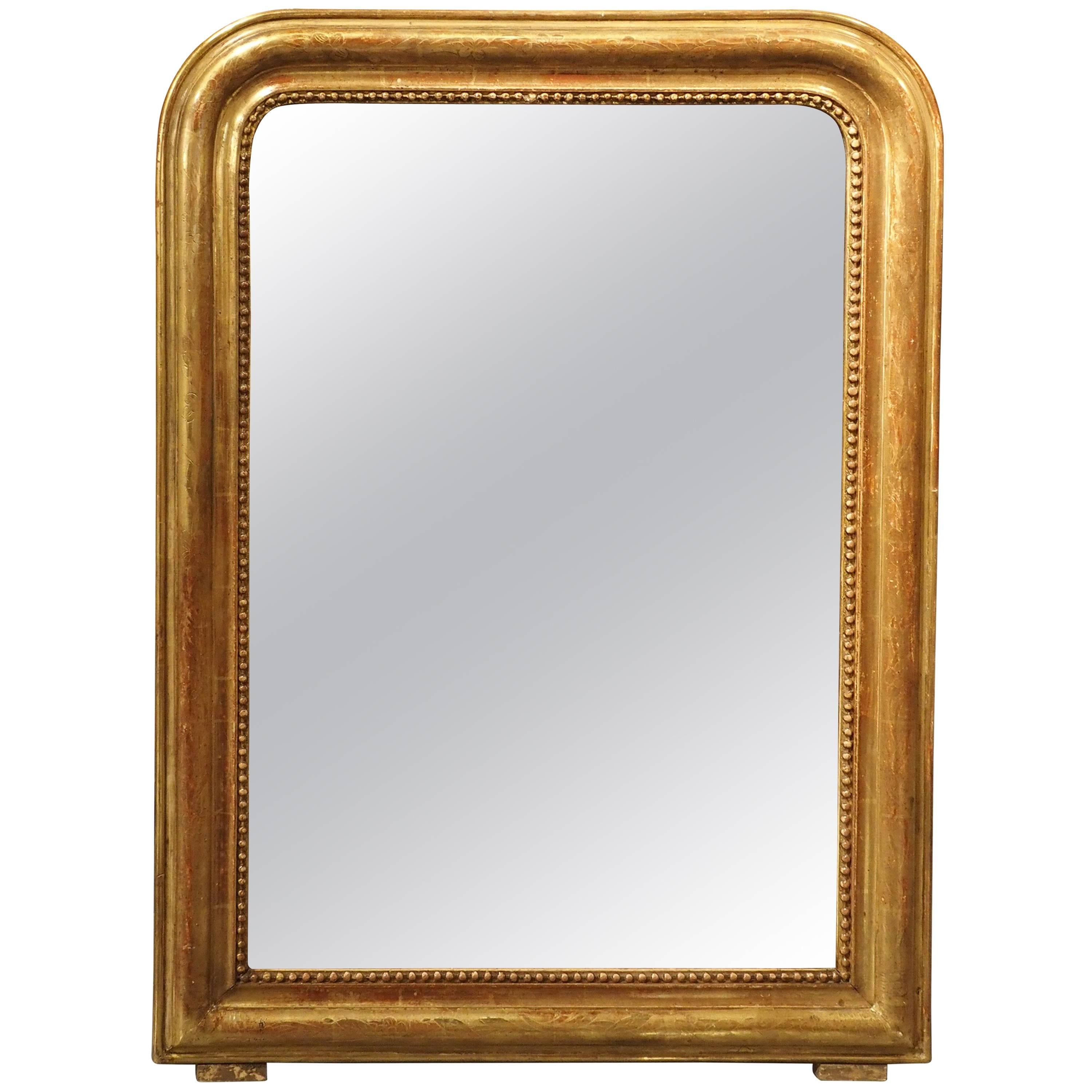 Antique Giltwood Louis Philippe Mirror from France