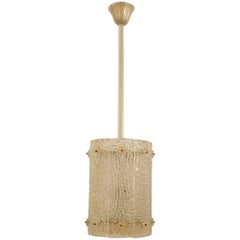 Italian Venini Gold Dusted Glass Lantern