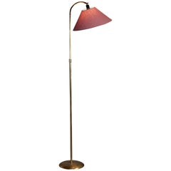 High Brass Floor Lamp by Nordiska Kompaniet, 1950s