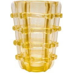 Vase in Gold Murano Glass