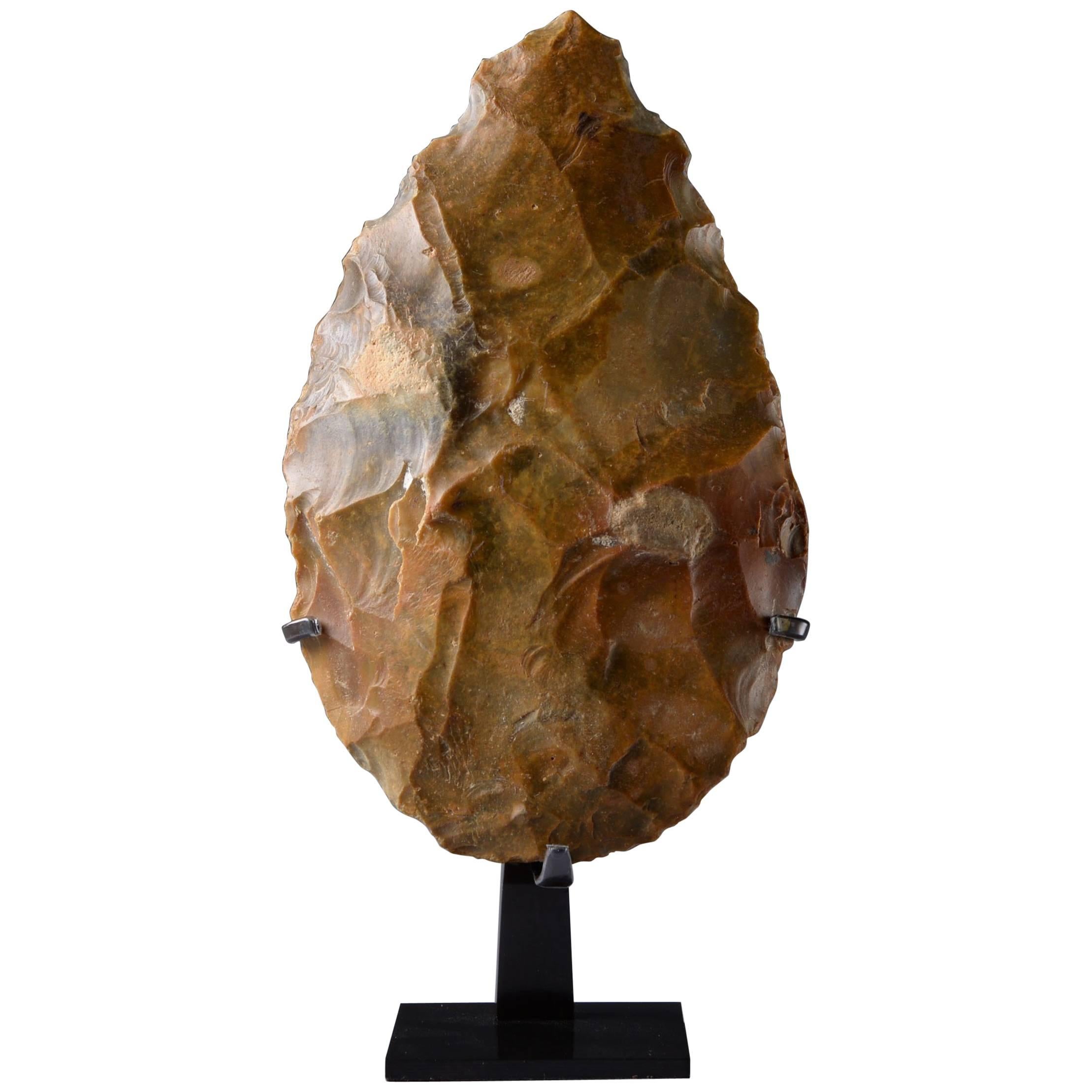 Paleolithic Homo Erectus Flint Hand Axe, 800, 000 BC