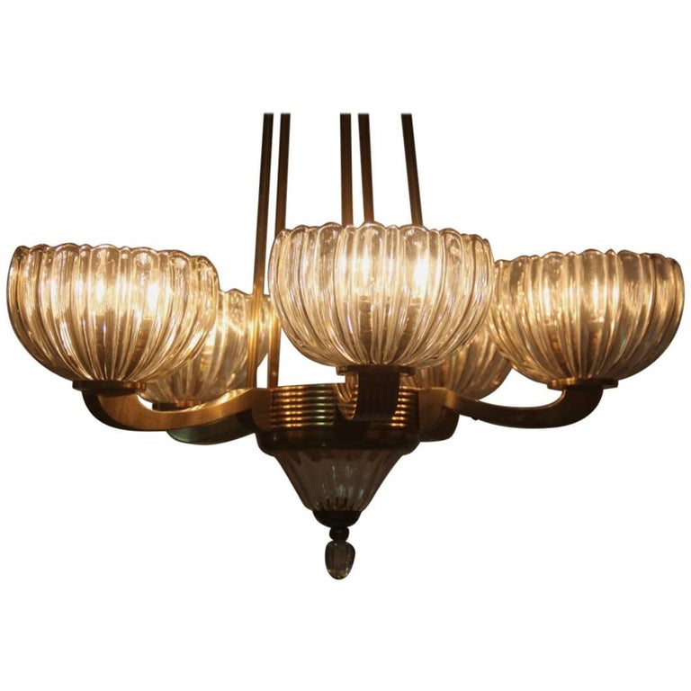 Chandelier Mid Century Modern Design Glass And Brass Italian Chandelier Mid Century Modern Design Glass And Brass Italian For