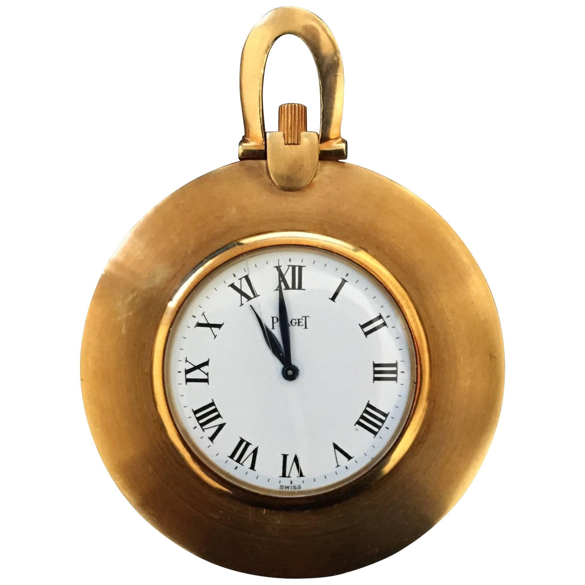Yellow Gold Open-Faced Pendant Pocket Watch