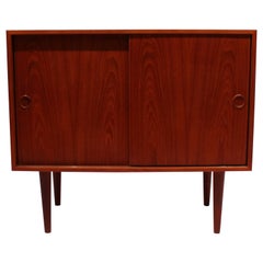 Simpel Sideboard in Teak with Sliding Doors, FM Furniture, 1960s