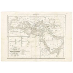 Antique Map of Southern Europe by F. Delamarche, 1837