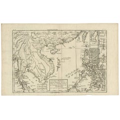 Antique Map of the Philippines by R. Bonne, 1787