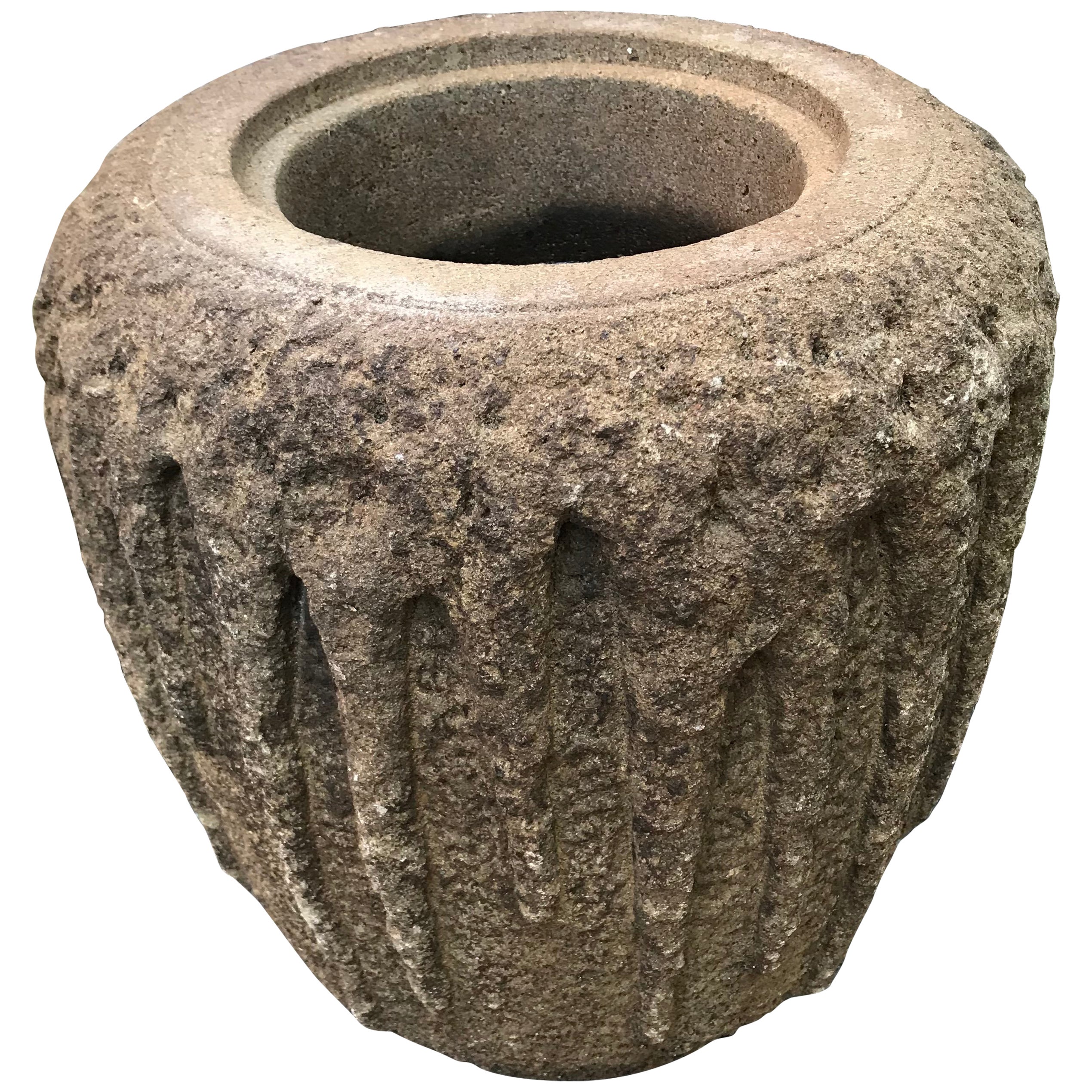 Carved Marble Planter For Sale at 1stDibs