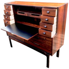 Vintage Rosewood Escritoire/Bureau/Desk by Arne Wahl Iversen for Vinde Mobelfabrik