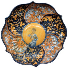 Faenza “Crespina” in Faience with Decoration “A Quartieri” circa 1535-1540