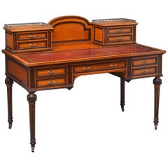 Victorian Satinwood Writing Table