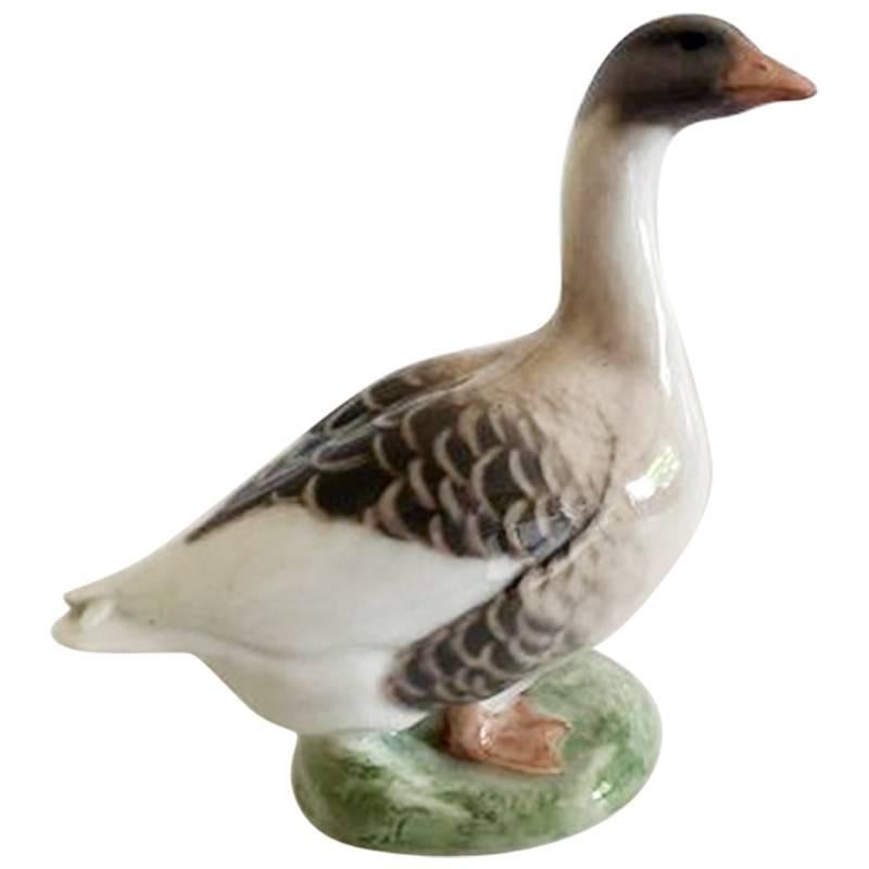 Royal Copenhagen Goose Figurine No. 1400/1088 For Sale