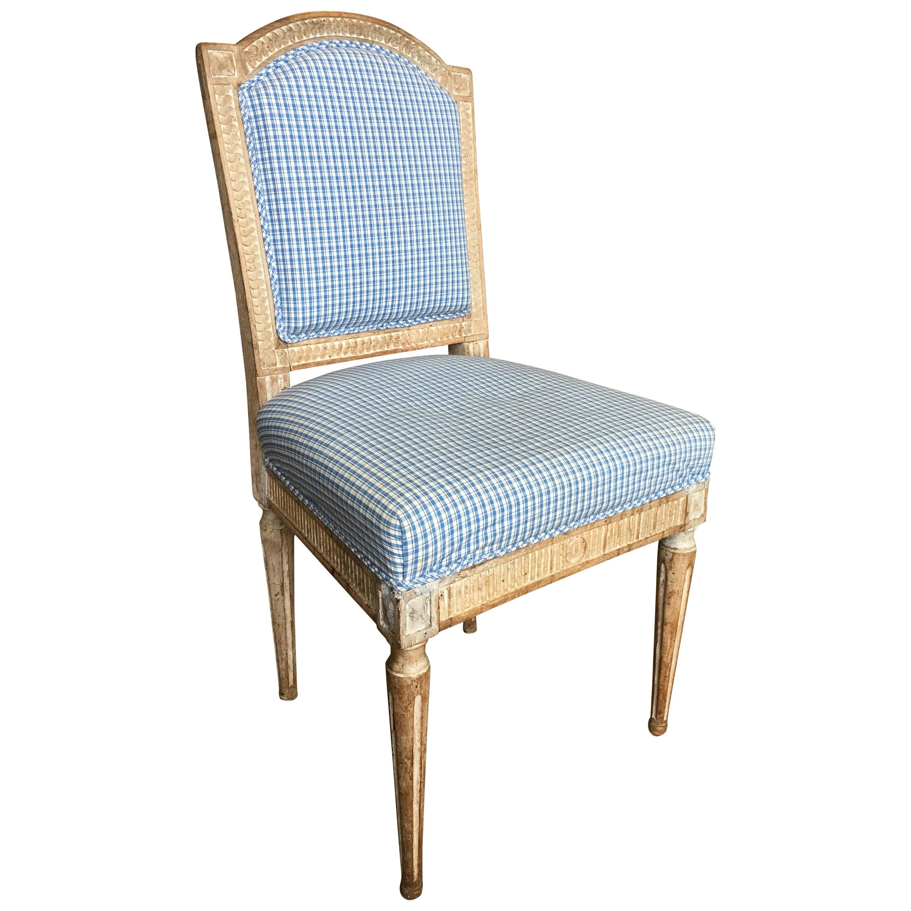 Louis XVI Upholstered Side Chair