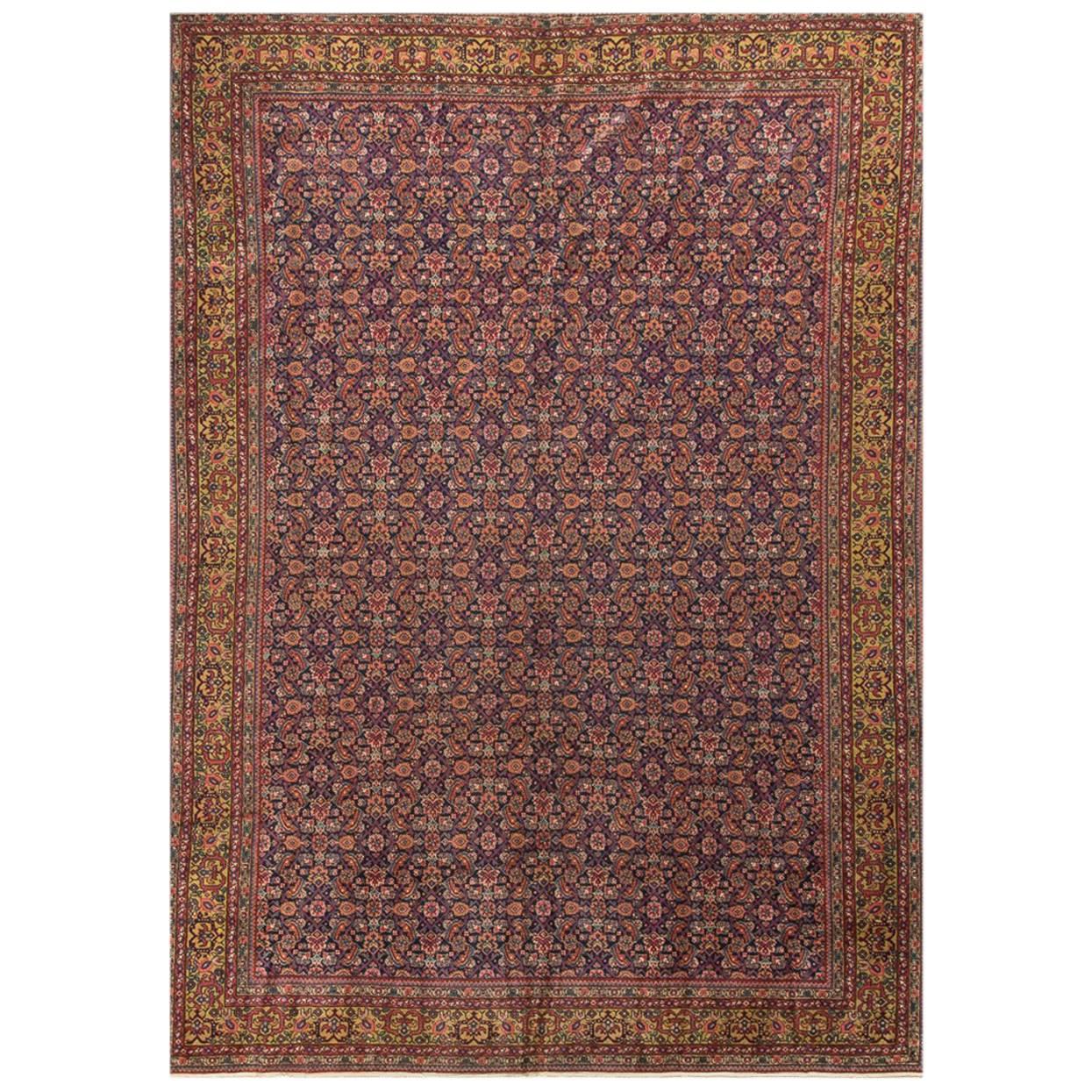 Antique Persian Fereghan Rug Circa 1890 For Sale