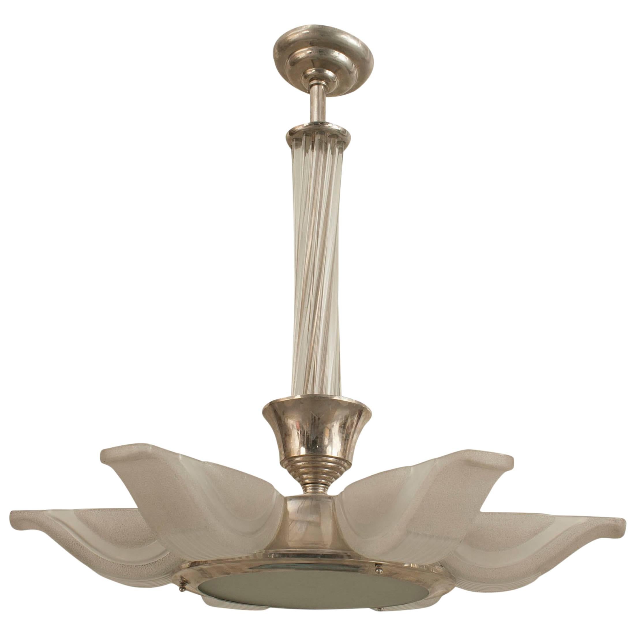 French Art Deco Chandelier 