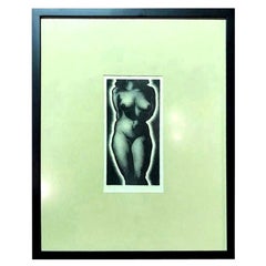 Paul Landacre Signed Limited Edition Mid-Century Modern Wood Engraving "Anna"