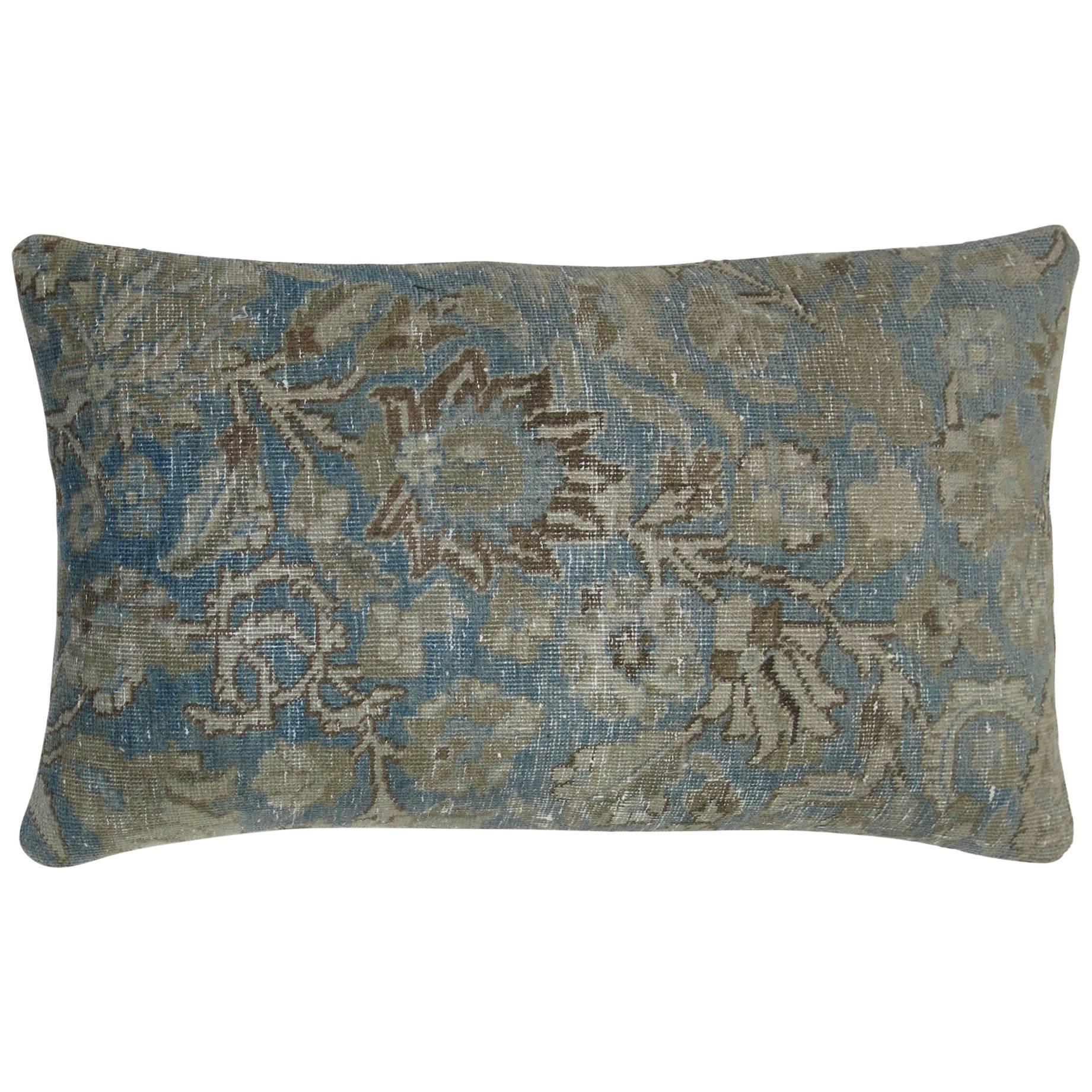 Light Blue Persian Rug Pillow