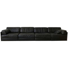 Stupendo divano letto vintage originale Desede DS-76 marrone scuro Four Elements