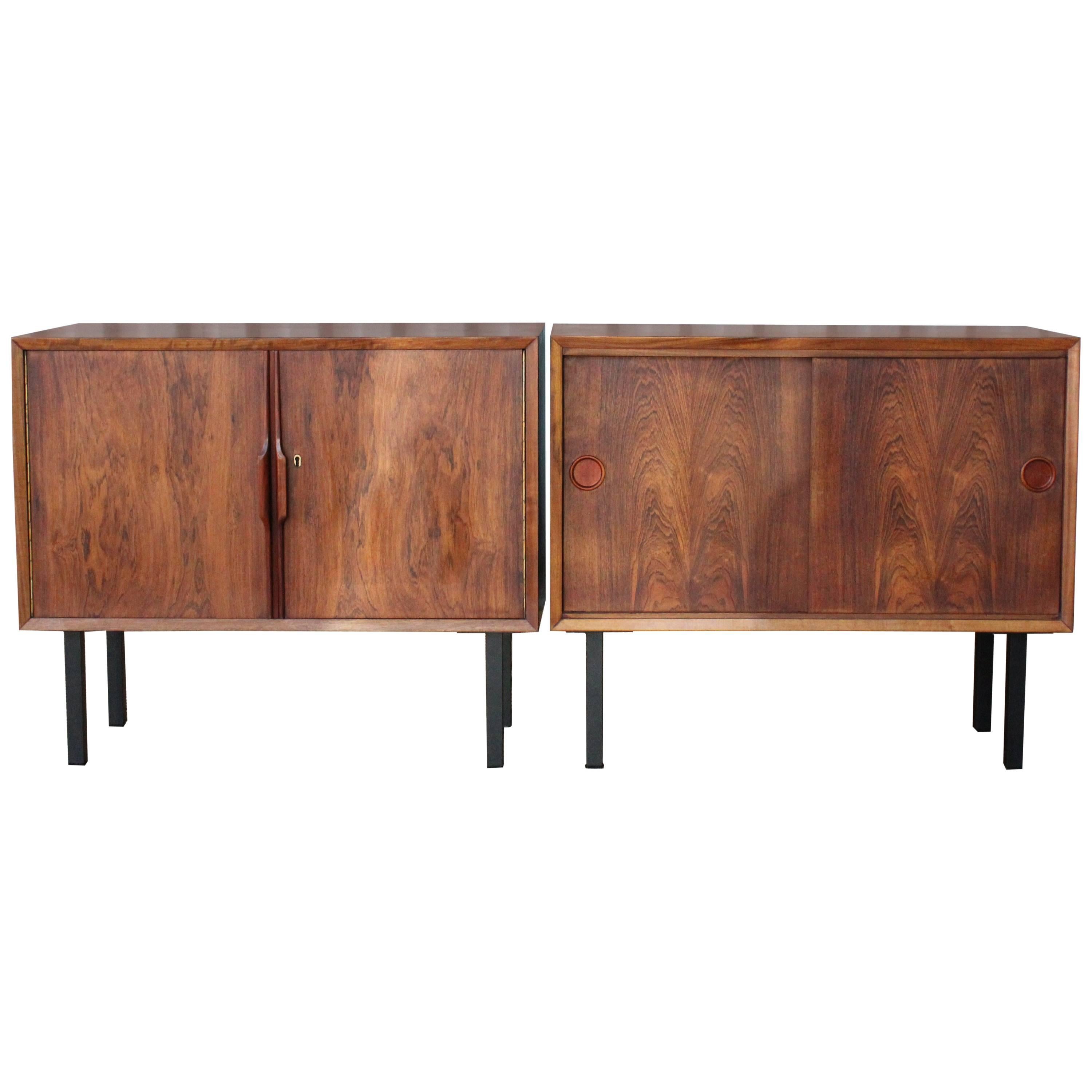 Pair of Danish Rosewood Cabinets
