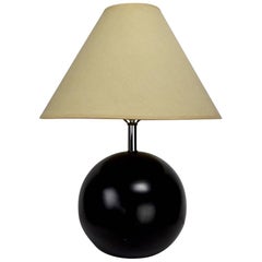 Graphic Black Ball Table Lamp Attributed to Sonneman