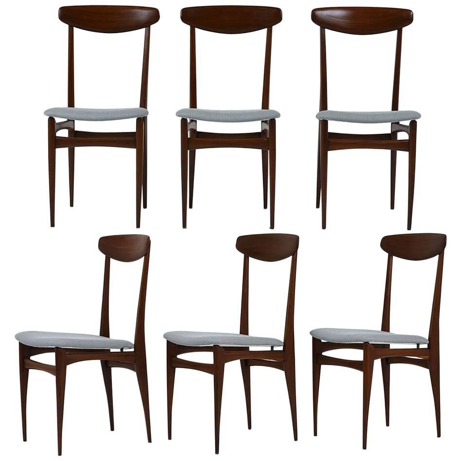 Set of Six Danish Dining Chairs, circa 1960