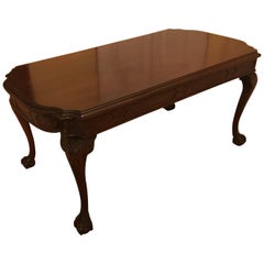 Hand-Carved Mahogany Cocktail Table