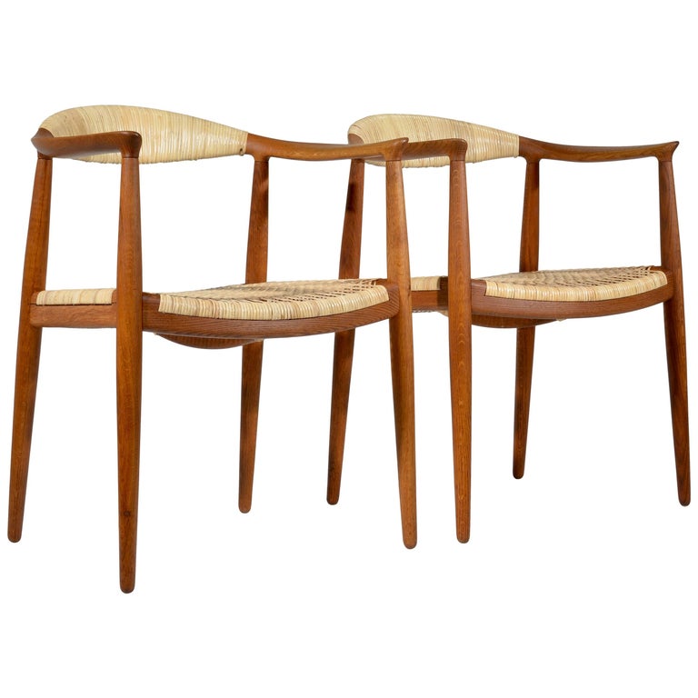 Hans Wegner chairs, 1950, offered by Motley