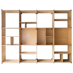 Swedish Plywood or Merom Flat-Pack Shelves, Stockholm, circa 1975