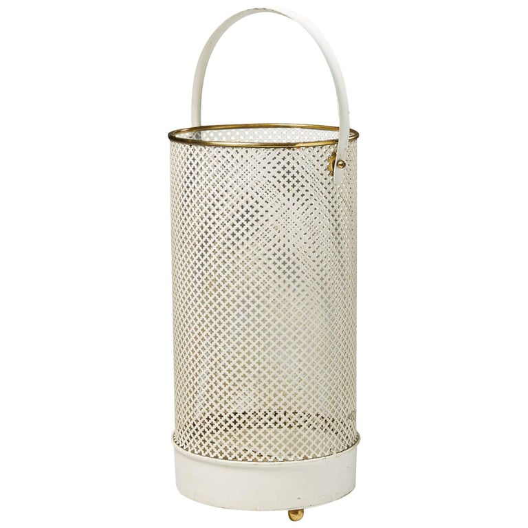 Waste Paper Basket in the Style of Matégot, France, 1950s at 1stDibs