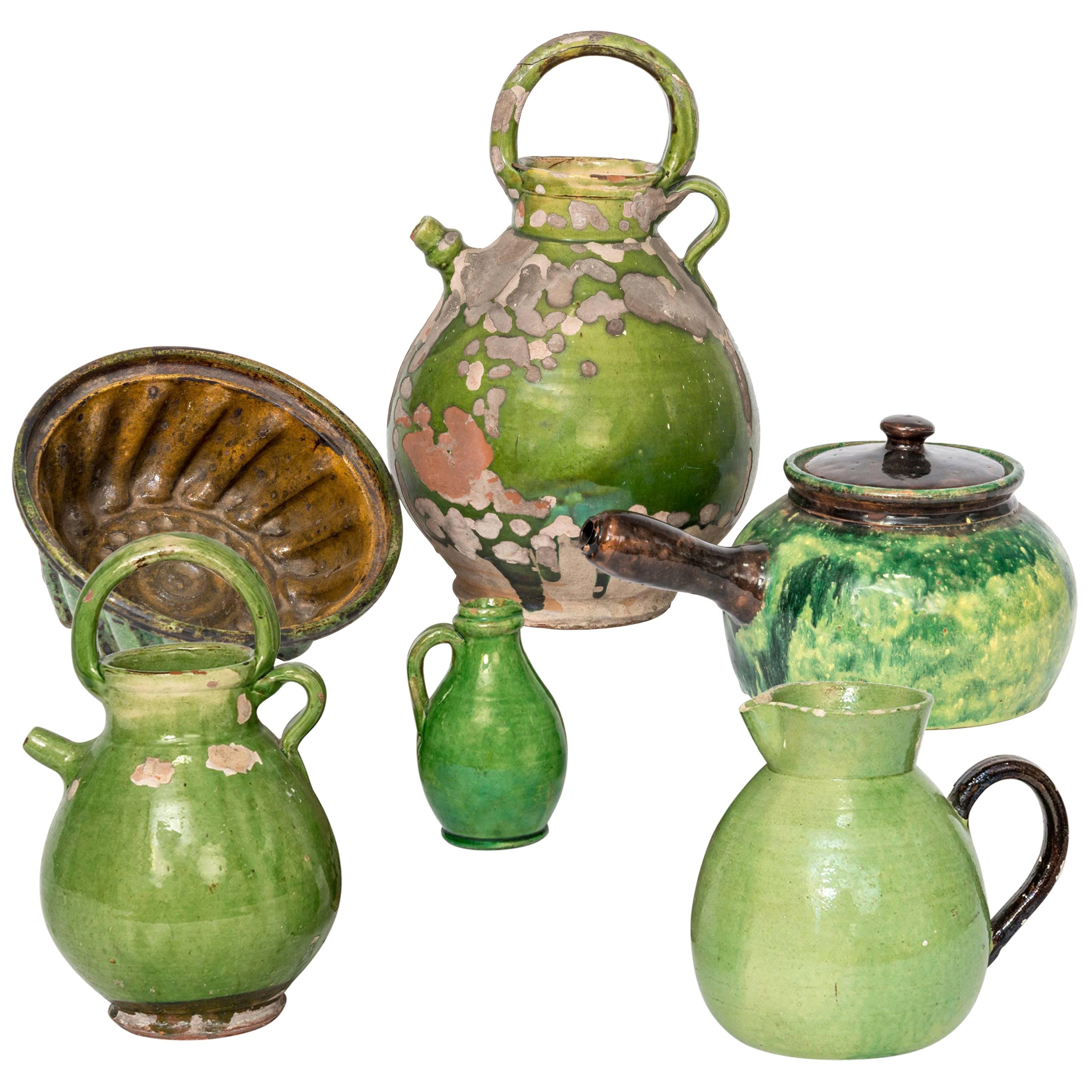 Assortment of Vintage French Crockery For Sale at 1stDibs