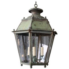 Antique Copper Hanging Lantern