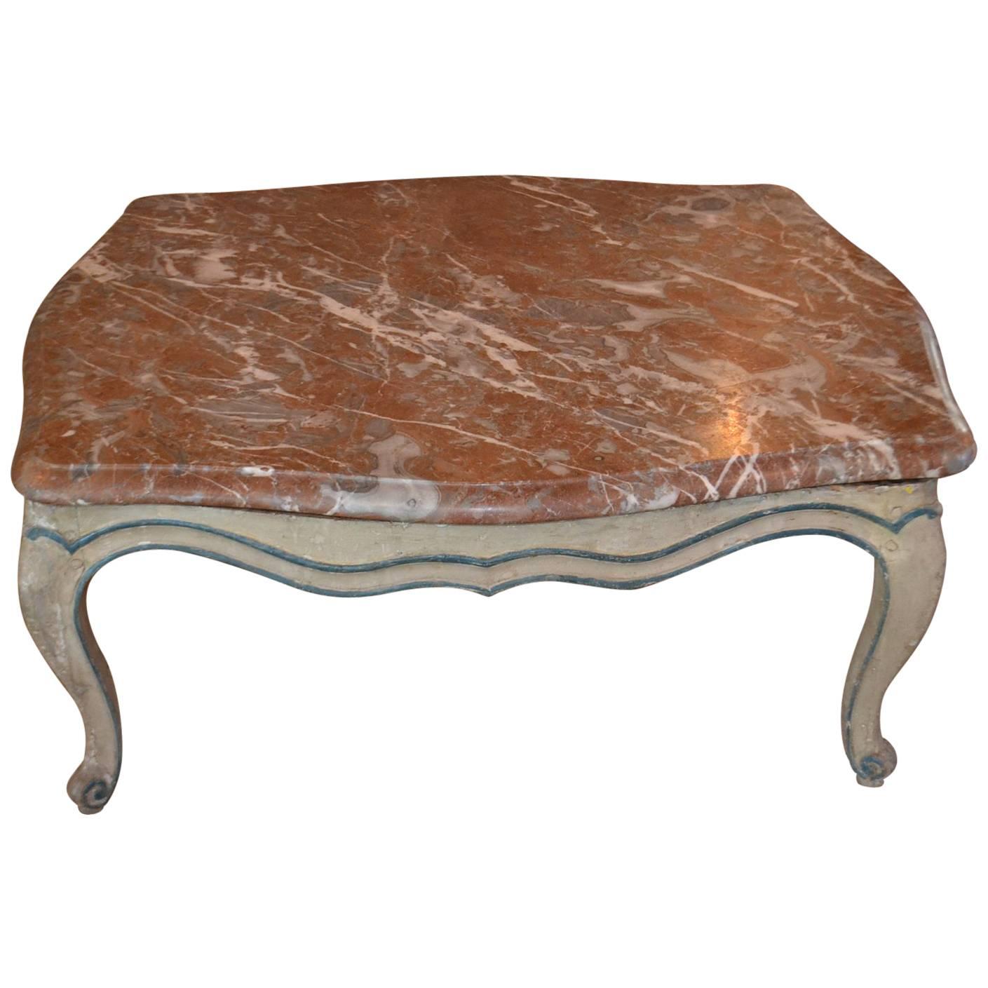 Louis XV-Style Gris Peinte Table For Sale