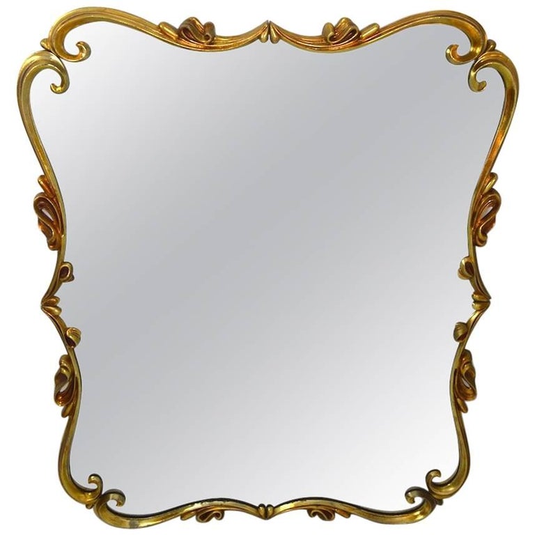 Decorative Metal Frame Mirror at 1stDibs