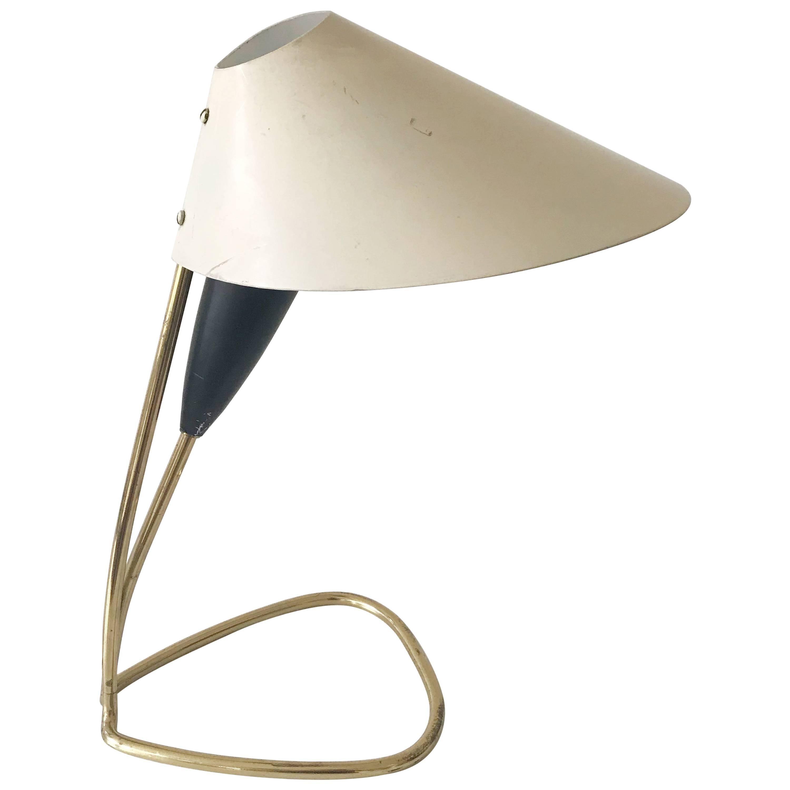 Elegante Mid-Century Modern-Tischlampe oder Schreibtischlampe, Italien 1950er Jahre